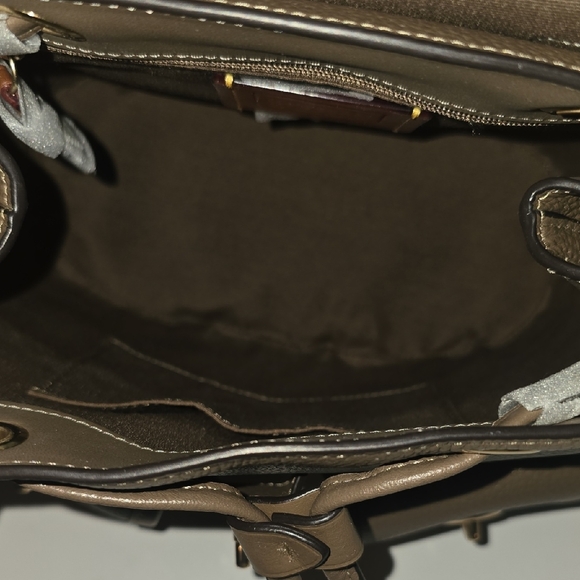 Coach Taupe Leather Backpack - Picture 3 of 6